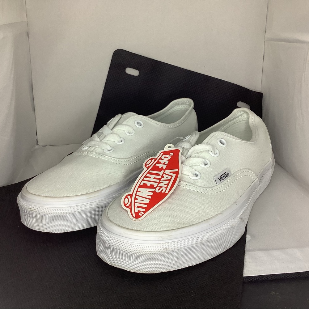 Vans all white skating shoes
